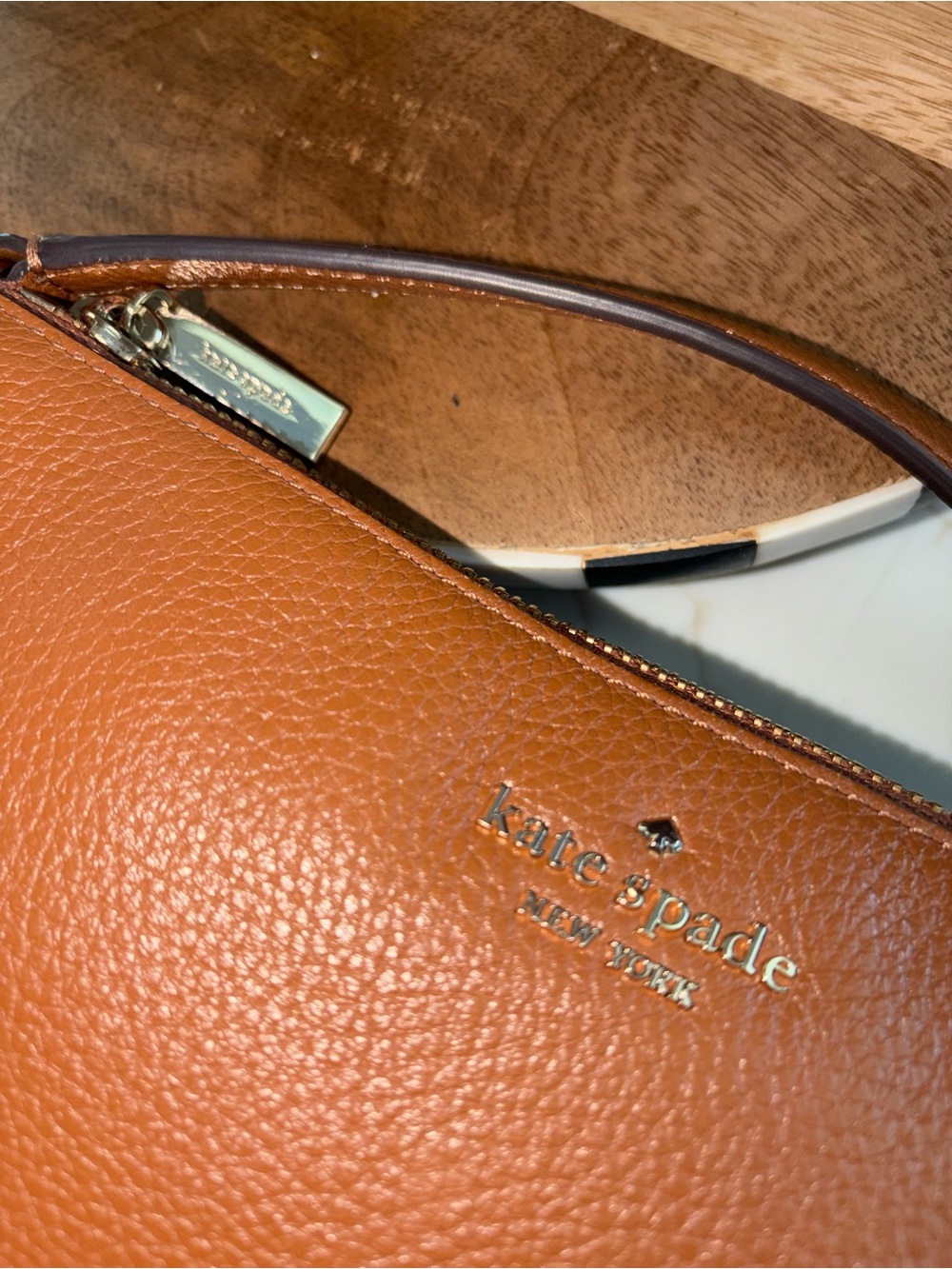 Kate Spade New York Mulberry Street Madelyne Crossbody Bag purse Warm Ginger - Picture 8 of 12